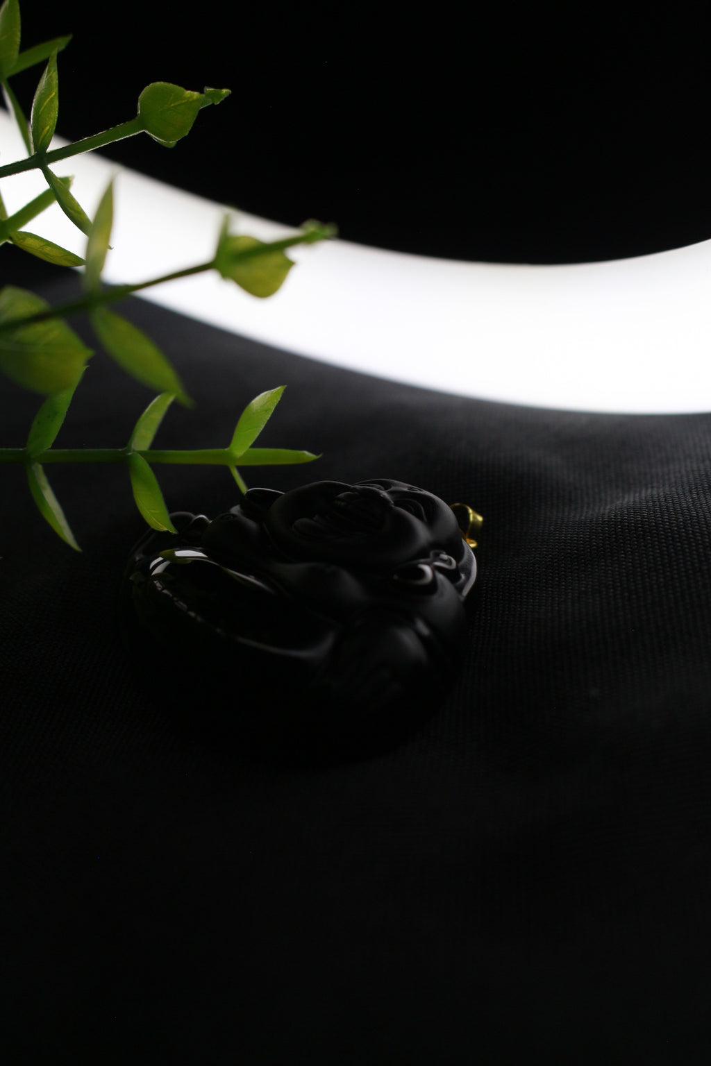 BLACK OBSIDIAN BUDDHA (PENDANT ONLY)