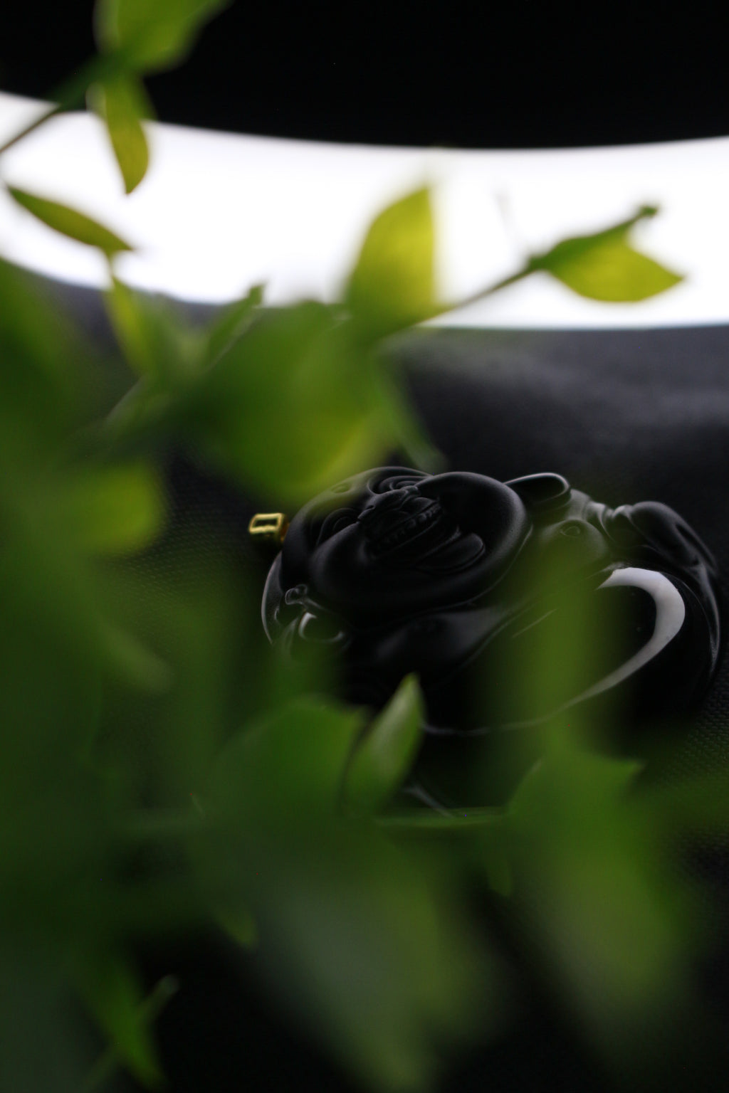 BLACK OBSIDIAN BUDDHA (PENDANT ONLY)