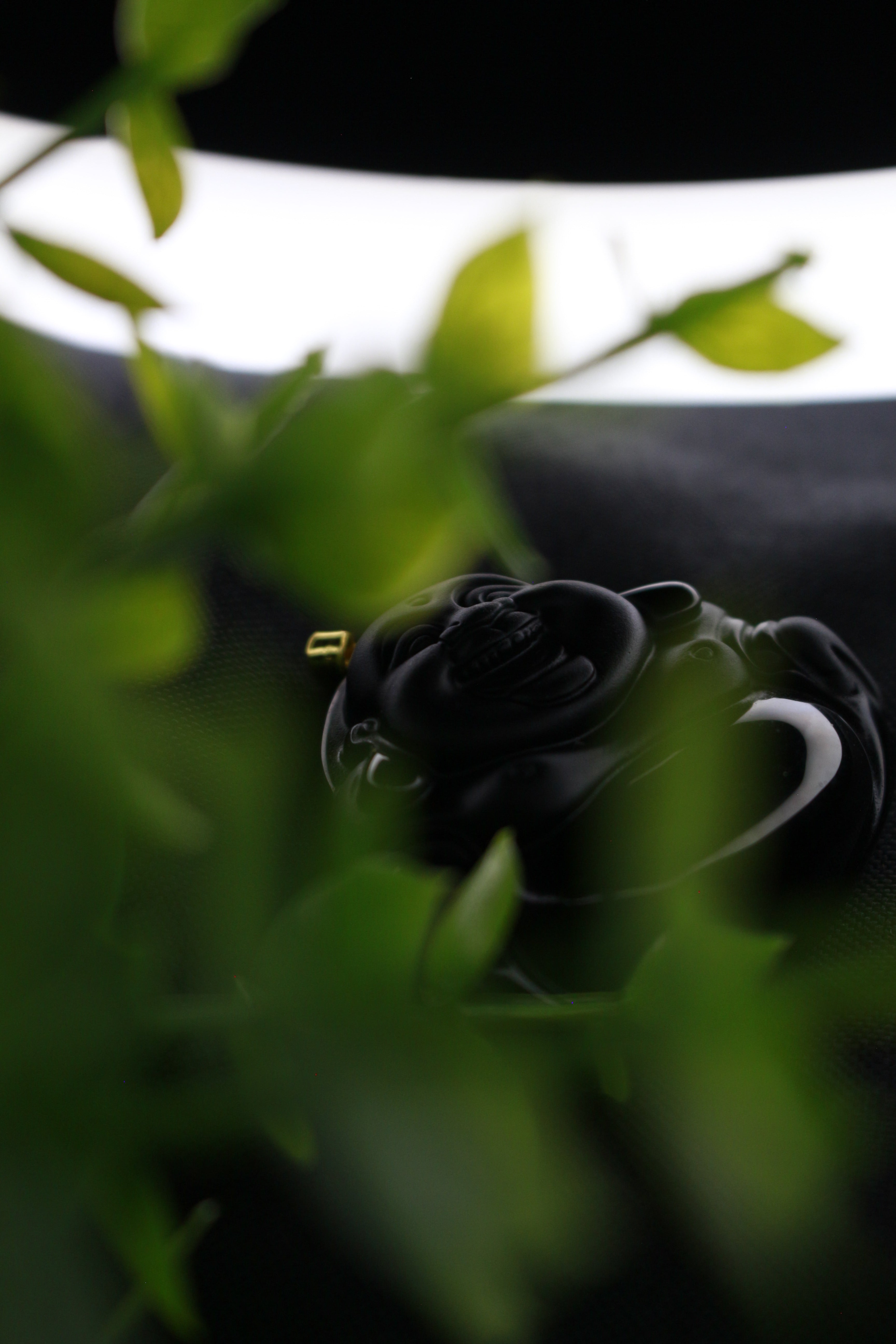 BLACK OBSIDIAN BUDDHA (PENDANT ONLY)