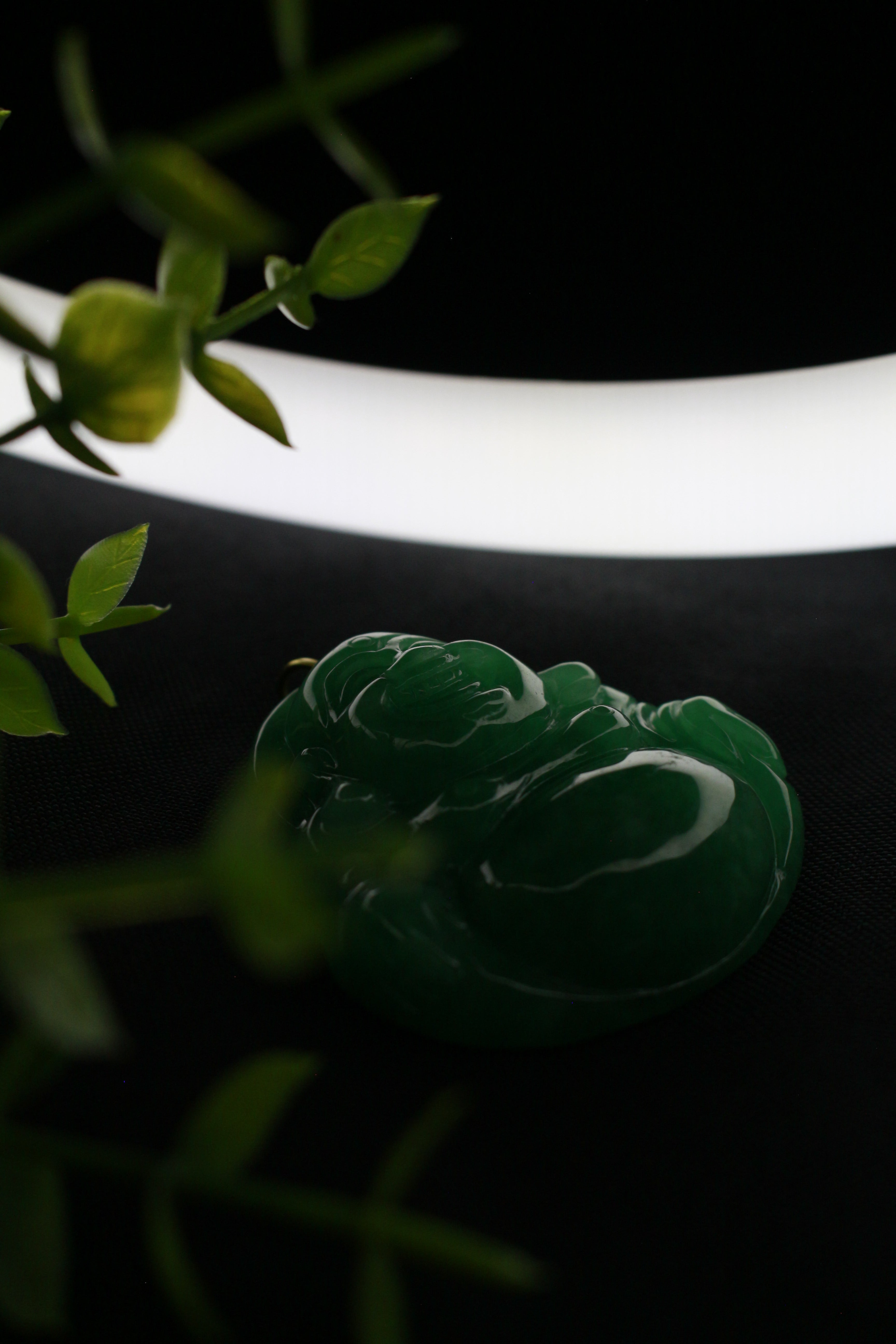 JUMBO GREEN JADE BUDDHA (PENDANT ONLY)