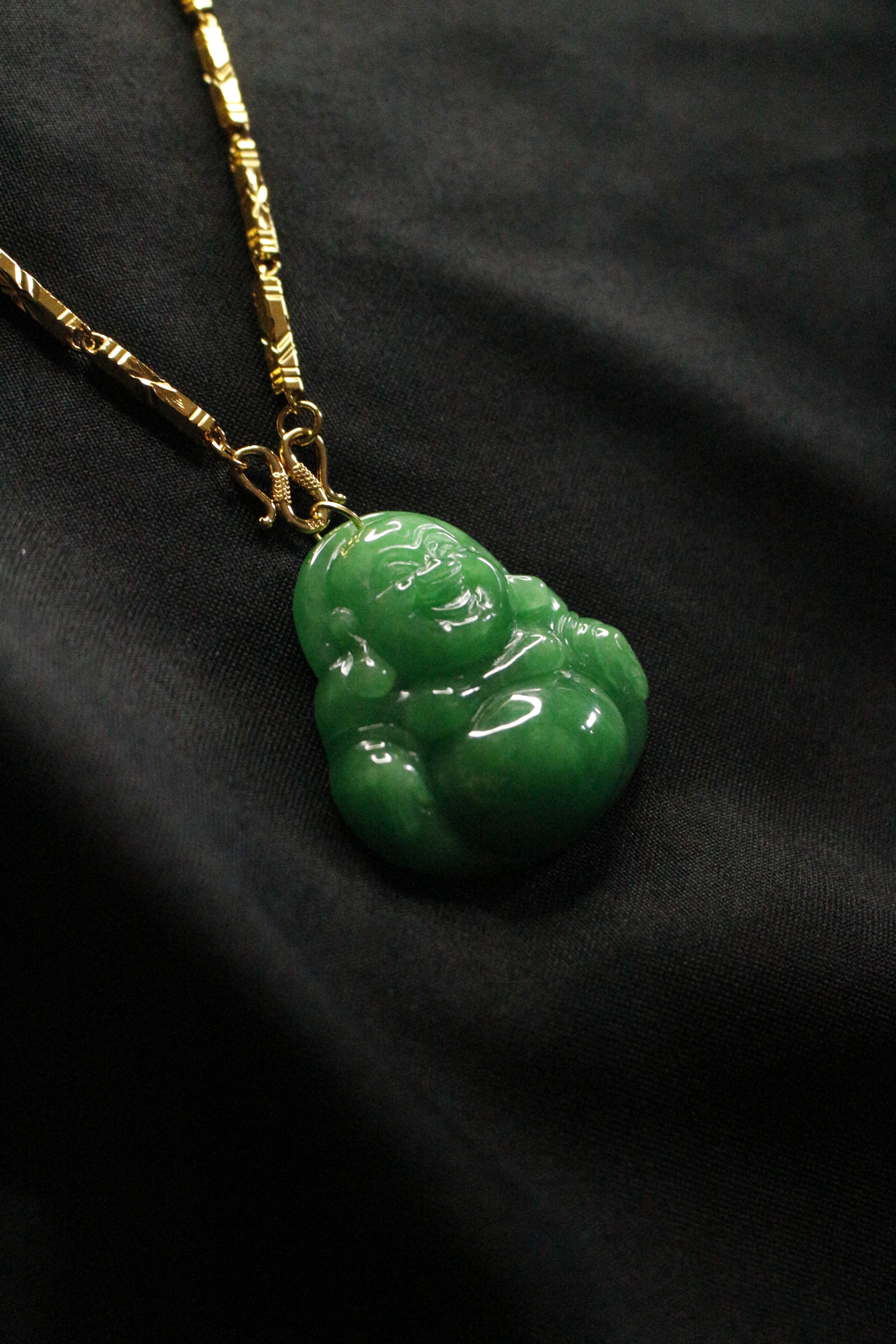 JUMBO GREEN JADE BUDDHA