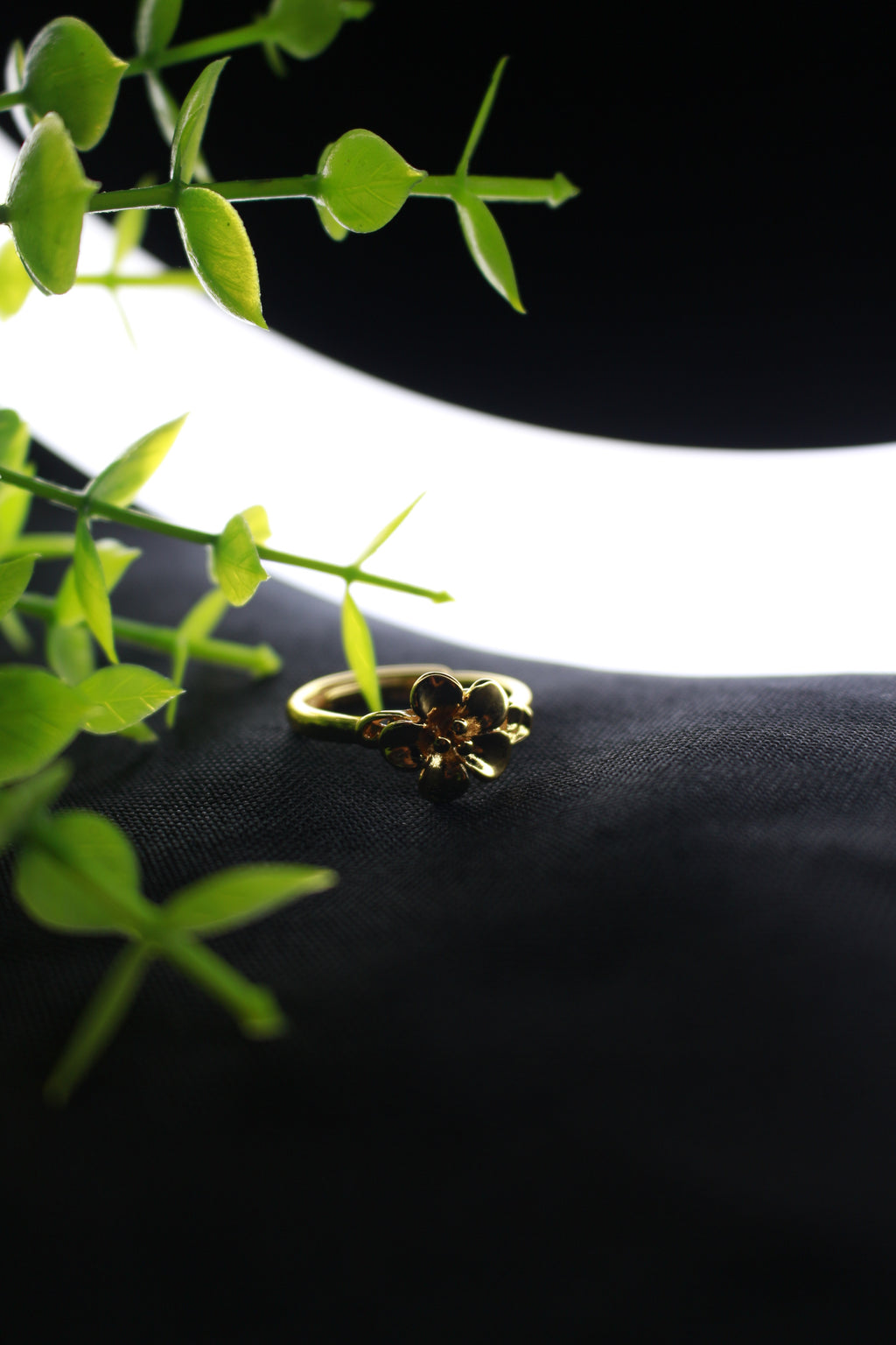 24K FLOWER RING ADJUSTABLE
