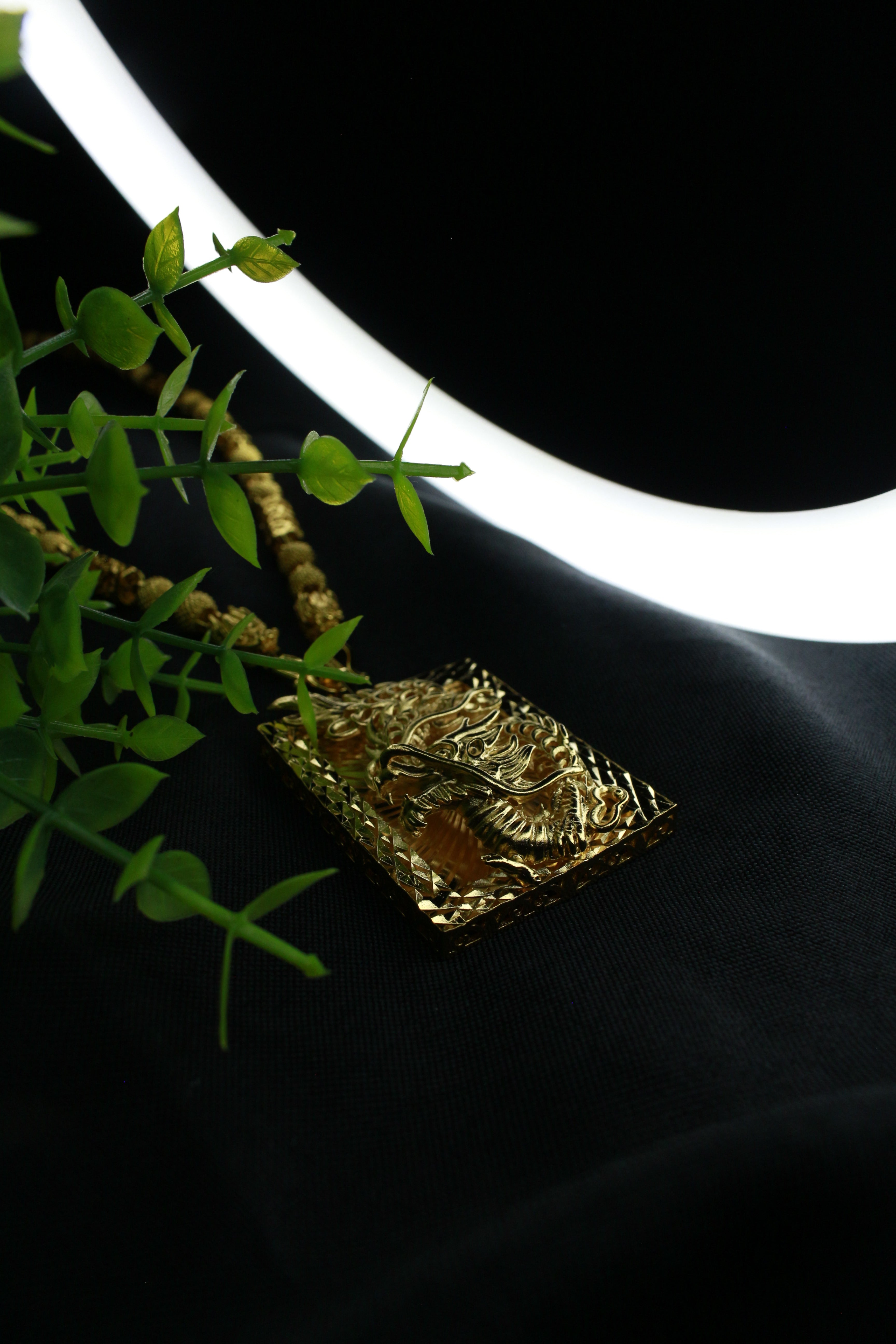 HEAVY BOX DRAGON 24K GOLD CHAIN