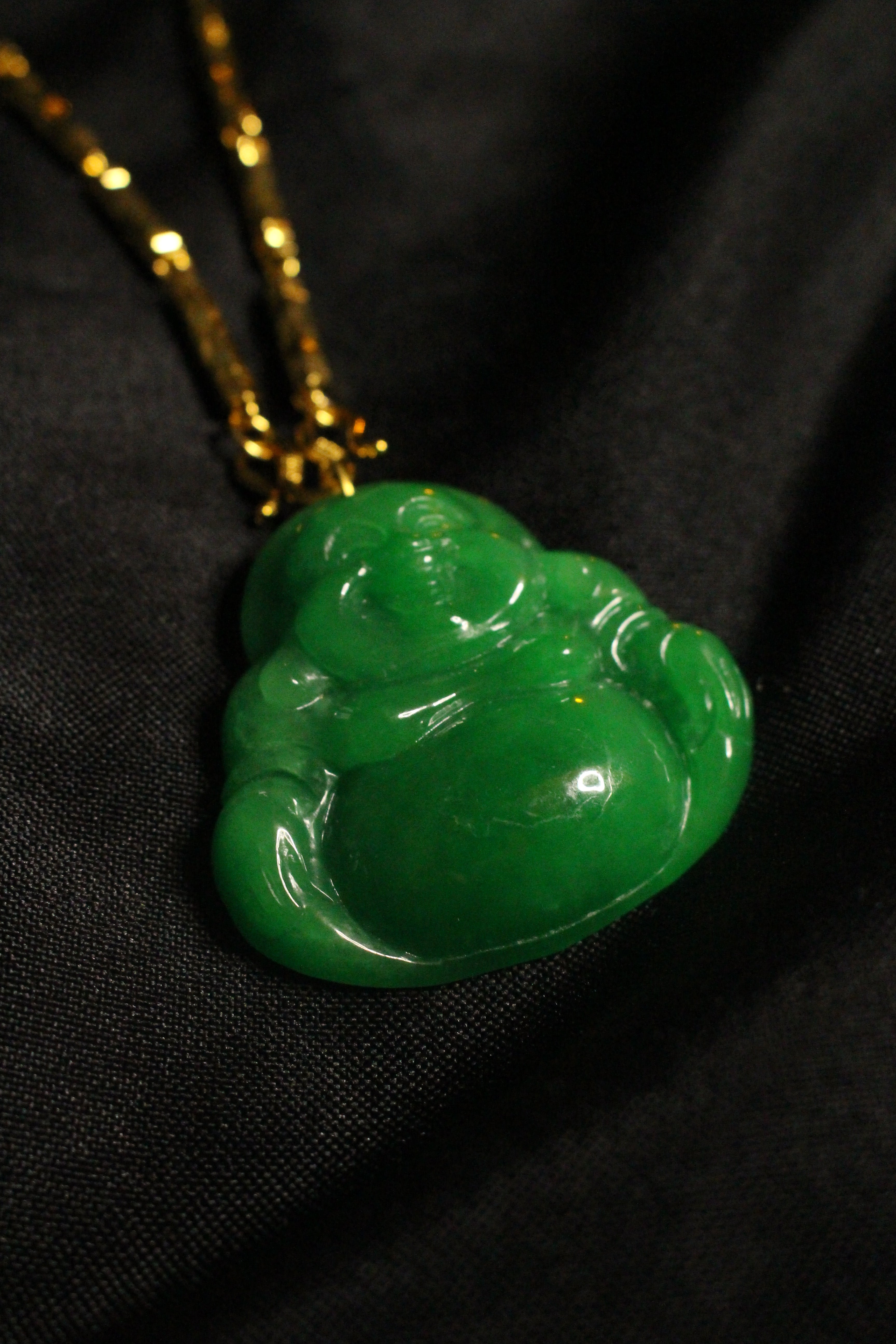 JUMBO GREEN JADE BUDDHA